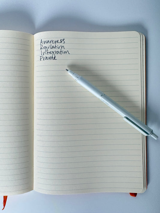 Zebra G-750 Gel Pen resting on notebook